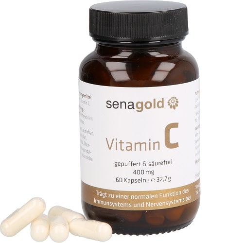 Senagold Vitamin C 400 mg Kapseln - gepuffert & Säurefrei
